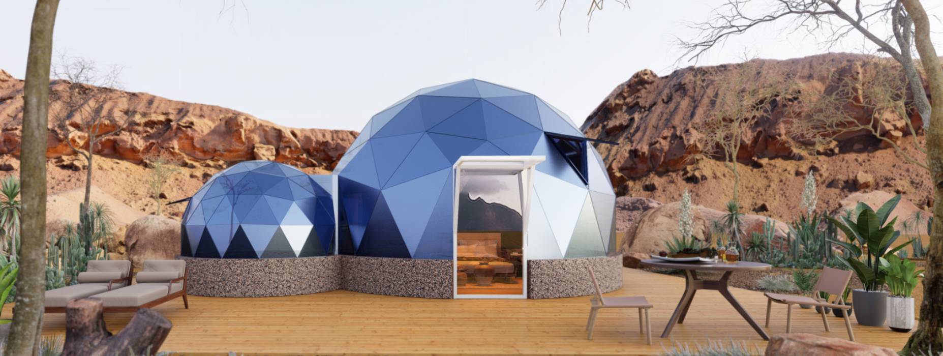 临江市球形智能光伏玻璃星空房